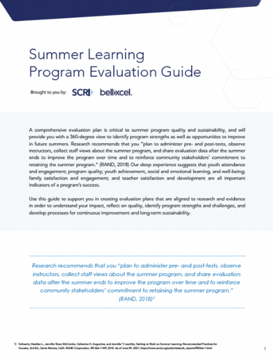 summer program eval summer program eval